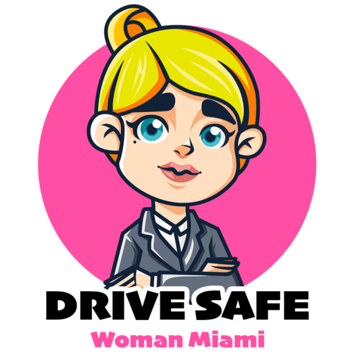 Logo drive safe woman miami